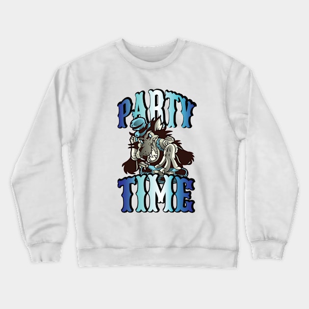 Party Time Crewneck Sweatshirt by FB Designz